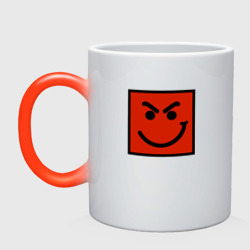 Кружка хамелеон Bon Jovi have a nice Day smile logo