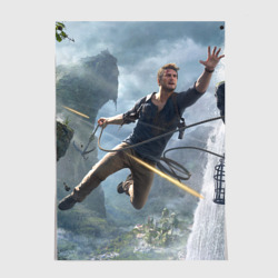 Постер Нейтан в прыжке Uncharted