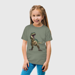Детская футболка хлопок Тираннозавр - фото 2