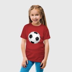 Детская футболка хлопок Футбольный мяч - фото 2