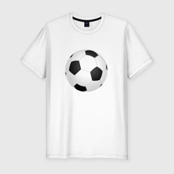 Мужская футболка хлопок Slim Футбольный мяч