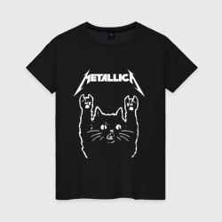 Светящаяся женская футболка Metallica Металлика
