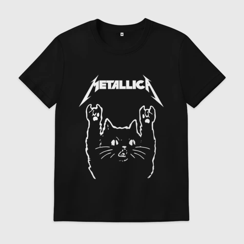 Мужская футболка хлопок Metallica Металлика