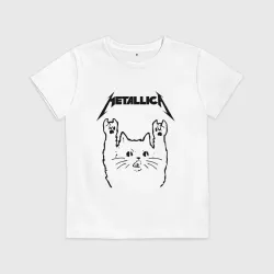 Детская футболка хлопок Metallica Металлика