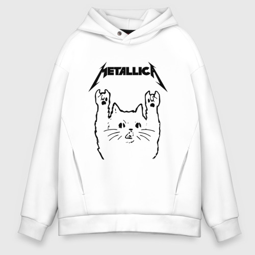 White metallica hoodie clearance