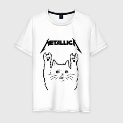 Мужская футболка хлопок Metallica Металлика