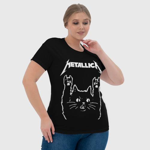 Женская футболка 3D Metallica Металлика, цвет 3D печать - фото 6