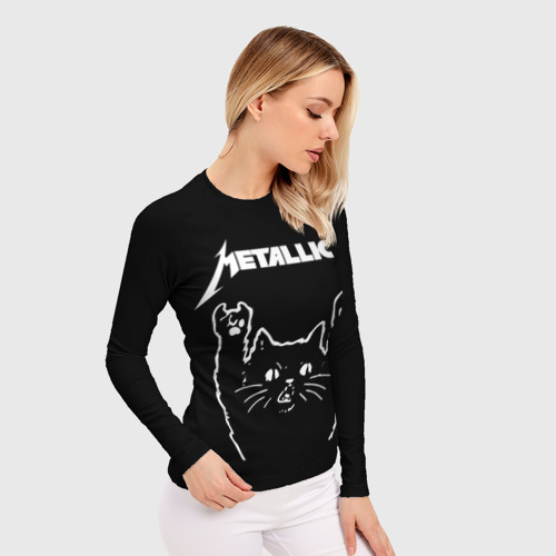 Женский рашгард 3D Metallica Металлика, цвет 3D печать - фото 3