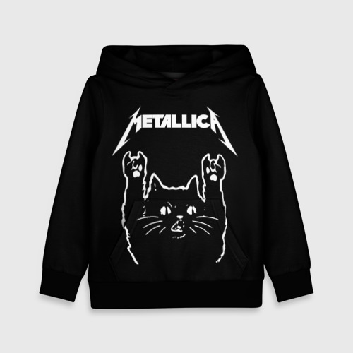 Детская толстовка 3D Metallica Металлика, цвет черный