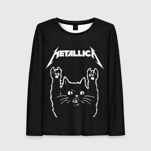 Женский лонгслив 3D Metallica Металлика, цвет 3D печать