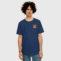 Мужская футболка хлопок Oversize Центральное Казачье Войско с эмблемой - фото 2