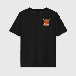 Женская футболка хлопок Oversize Центральное Казачье Войско с эмблемой