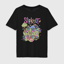 Мужская футболка хлопок Oversize Slipknot
