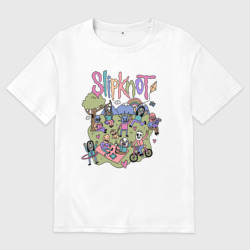 Мужская футболка хлопок Oversize Slipknot