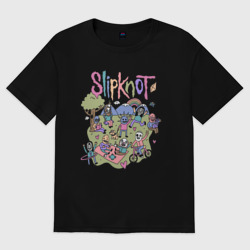 Мужская футболка хлопок Oversize Slipknot