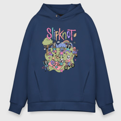 Slipknot – Мужское худи Oversize хлопок с принтом купить со скидкой в -21%