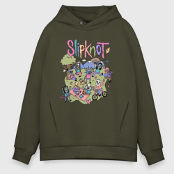 Мужское худи Oversize хлопок Slipknot