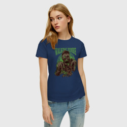 Женская футболка хлопок Одноглазый зомби - фото 2