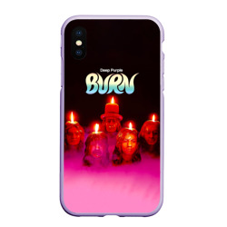 Чехол для iPhone XS Max матовый Deep Purple - Burn