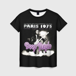 Женская футболка 3D Deep Purple - Paris 1975