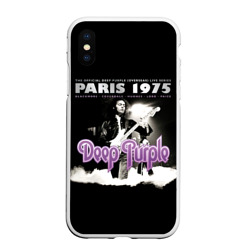 Чехол для iPhone XS Max матовый Deep Purple - Paris 1975