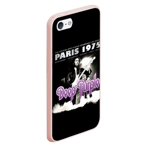 Чехол для iPhone 5/5S матовый Deep Purple - Paris 1975, цвет светло-розовый - фото 3