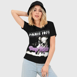 Женская футболка 3D Slim Deep Purple - Paris 1975 - фото 2