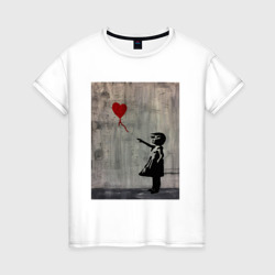Женская футболка хлопок Граффити Banksy