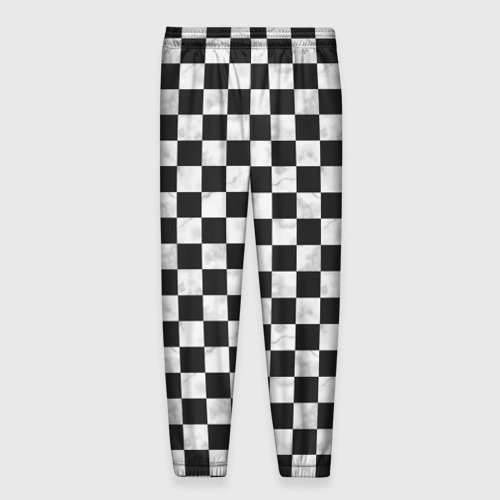 Мужские брюки 3D с принтом Шахматист, вид сзади #1