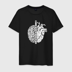 Светящаяся мужская футболка Сердце и Разум