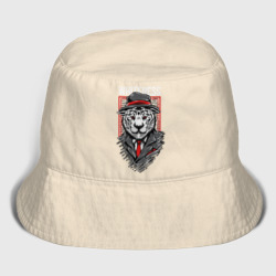 Детская панама хлопок Тигр в шляпе