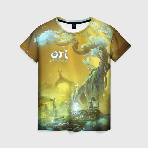 Женская футболка 3D с принтом Ori | Ori and the Will of the Wisps, вид спереди #2