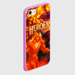 Чехол для iPhone 5/5S матовый HoM Огненный - фото 2