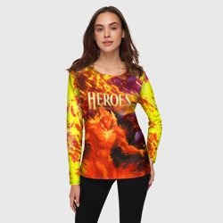 Женский лонгслив 3D HoM Огненный - фото 2