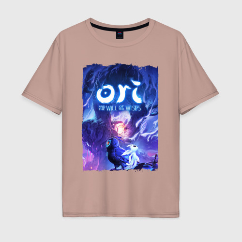 Мужская футболка хлопок Oversize с принтом Ori | Ori and the Will of the, вид спереди #2