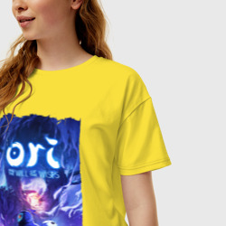 Женская футболка хлопок Oversize Ori Ori and the Will of the - фото 2