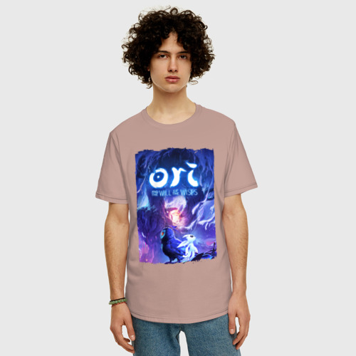 Мужская футболка хлопок Oversize с принтом Ori | Ori and the Will of the, фото на моделе #1