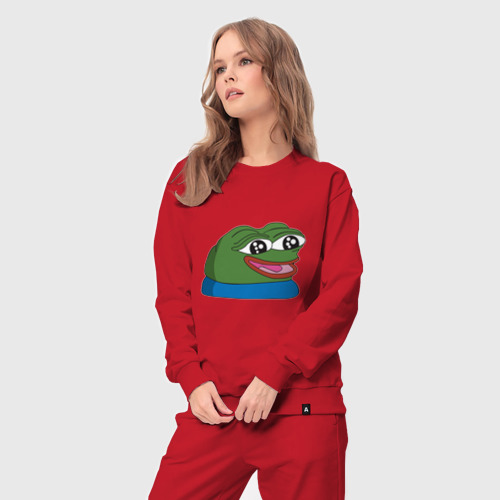 Женский костюм хлопок Pepe, pepe happy, Пепе хеппи, цвет красный - фото 5
