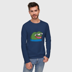 Мужской лонгслив хлопок Pepe, pepe happy, Пепе хеппи - фото 2