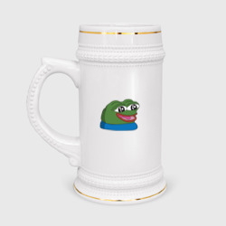 Кружка пивная Pepe, pepe happy, Пепе хеппи