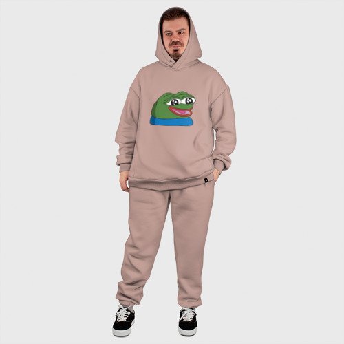 Мужской костюм oversize хлопок Pepe, pepe happy, Пепе хеппи, цвет пыльно-розовый - фото 8