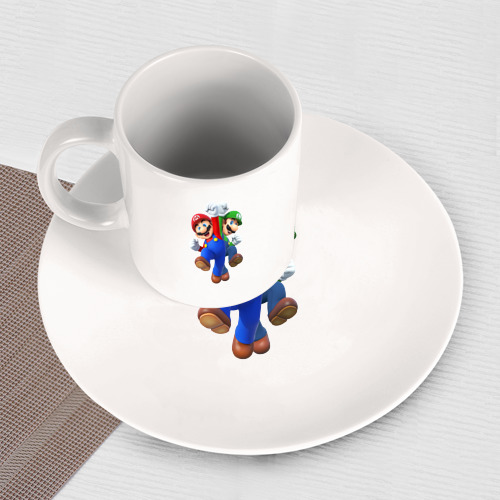 Набор: тарелка + кружка Mario Bros - фото 3
