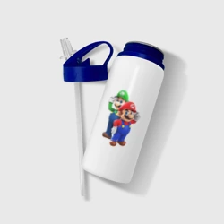 Бутылка для воды с трубочкой Mario Bros - фото 2