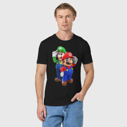 Мужская футболка хлопок Mario Bros - фото 2