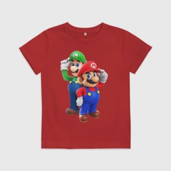 Детская футболка хлопок Mario Bros