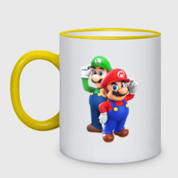 Кружка двухцветная Mario Bros