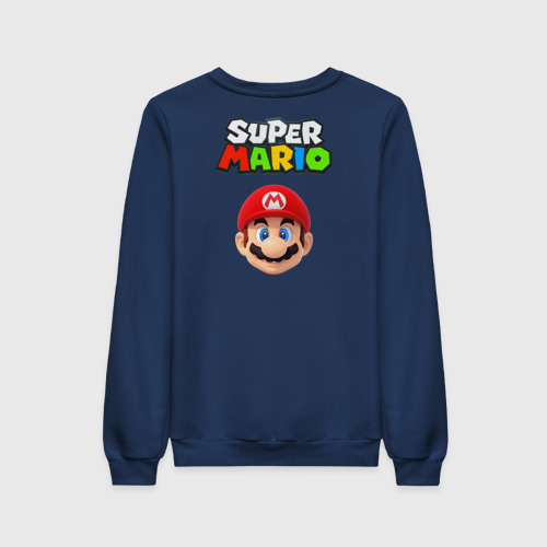Женский свитшот хлопок Mario Bros, цвет темно-синий - фото 2