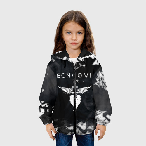 Детская куртка 3D Bon Jovi Бон Джови, цвет черный - фото 4