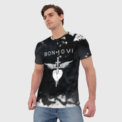 Мужская футболка 3D Bon Jovi Бон Джови - фото 2