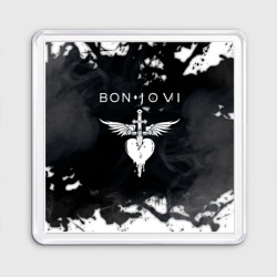 Магнит 55*55 Bon Jovi Бон Джови